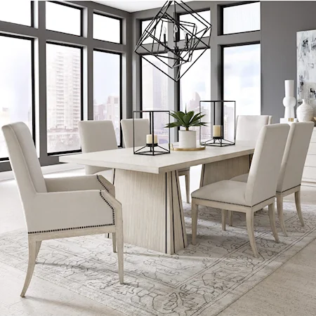 Contemporary 7-Piece Table and Chair Set